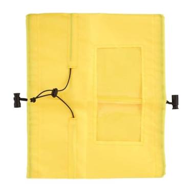 Imagem de Baoblaze Capinha de chuveiro de estimação Pets Pets Tampa da cabeça do chuveiro Fantas figurinos de faixa elástica mantêm orelhas cães secos chapéu de banho, Amarelo