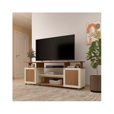 Imagem de Rack Artely Ipanema para TV`s de até 75” - Cinamomo/Off White