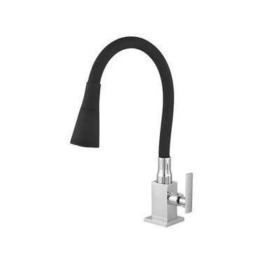 Imagem de Torneira Cozinha Bancada Flexível Jato duplo Cone Color Quadrada C-73 