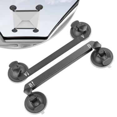 Imagem de Starlink Mini suporte de ventosa de teto solar preto Starlink Mini kit de montagem de ventosa segura para carros, janelas, teto solar, trailers, barcos - forte sucção para sinal de satélite estável