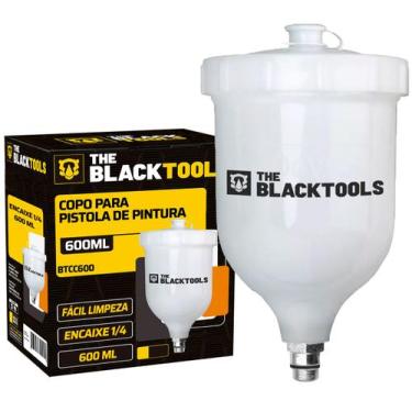 Imagem de Copo Para Pistola Pneumática 600ml Pintura Automotiva The Black Tools
