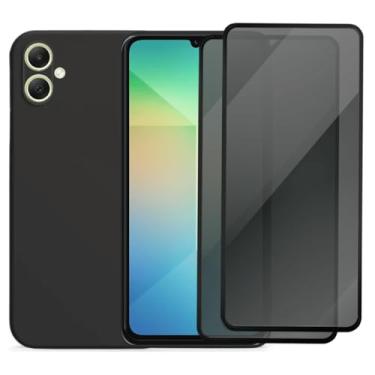 Imagem de Kit Capa Capinha Aveludada Anti Impacto e 2 Película De Privacidade Para Samsung Galaxy A06