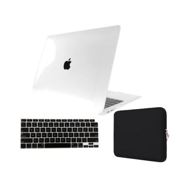 Imagem de Kit Capa Case Compativel Macbook air 13 A1466 A1369 cor tc + Pel. Teclado + Capa Noeprene