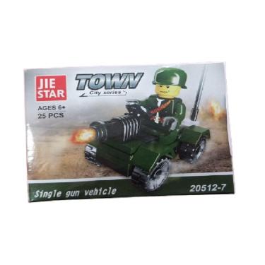 Imagem de 25 Peças Tanque De Guerra Town City Blocos De Montar - vilt