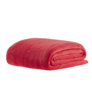 Imagem de Manta Queen Microfibra Lisa Home Design 200 - CORTTEX, Vermelho
