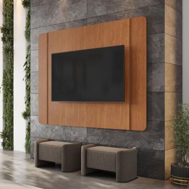 Imagem de Painel para Tv até 65 Polegada Bordas Arredondadas 220cm Ares 100% Mdf Naturalle