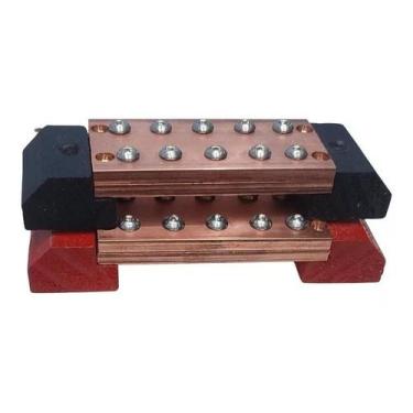 Imagem de Barramento De Cobre 10 Vias Duplo 2 X1/4 - ALL SERIES STORES