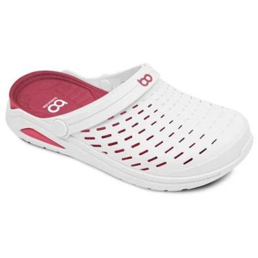 Imagem de Sandália Babuche Feminino Kin Rosa Branco Goiaba Boaonda 1913-101-010,