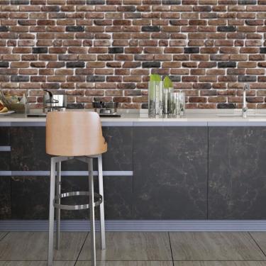 Imagem de Papel De Parede Adesivo Tijolo Lavável Sala Quarto Cozinha