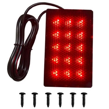 Imagem de Kit de luz piloto de neblina traseira de ajuste universal com recurso de freio estroboscópico estilo F1 e suporte de montagem adicional ajustável para carro, SUV, motocicleta, carrinho de golfe