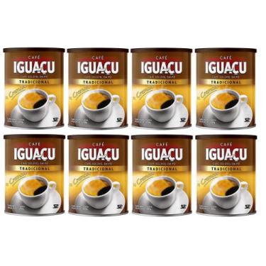Imagem de 8 Café Solúvel IGUAÇU Cremoso TRADICIONAL Em Pó 200g Lata