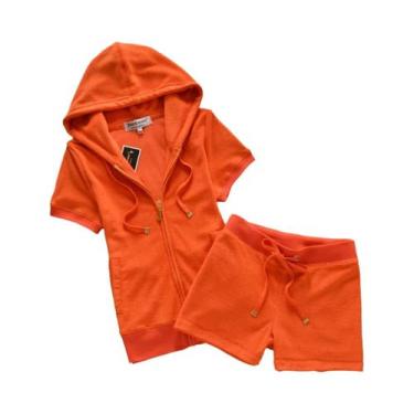 Imagem de Conjunto Feminino De Moletom Com Capuz E Shorts De Verão Macio E Confo