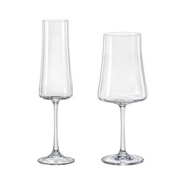 Imagem de Taças De Cristal Bohemia Para Espumante e Vinho Xtra 12 Peças - Bohemi