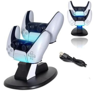 Imagem de Carregador Duplo Ps5 Playstation 5 Base Dock 2 Controle Sony - DACAR
