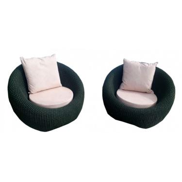 Imagem de Conjunto de Poltronas em Corda Náutica Bola - 2 Poltronas