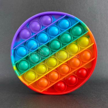 Imagem de Pop It Circular Sensorial Arco íris Colorido