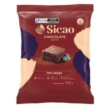 Imagem de Chocolate em Pó 70% 500g  - Sicao