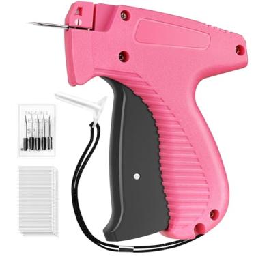 Imagem de HABGP Pistola costurada para roupas, pistola de etiquetagem de ponto portátil, mini pistola de costura micro etiquetagem pistola de fixação de etiqueta de preço de varejo padrão para roupas com 6