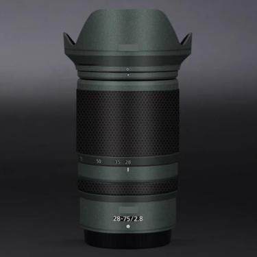 Imagem de Película protetora de lente de câmera película protetora de vinil adesivo premium para Nikon Z 28-75 mm F2.8 decalque fotográfico 28-75 2.8 (verde turquesa)