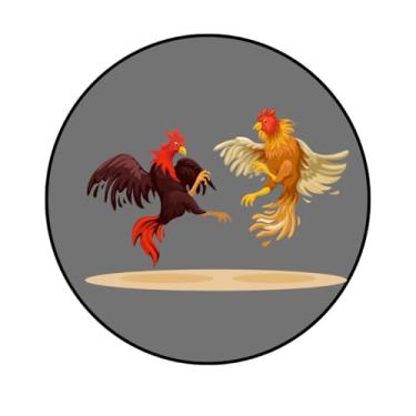 Imagem de Adesivo Decorativo Redondo Tema Luta, 5 cm, Personalizado (199LT, Adesivo Plástico, 5CM)