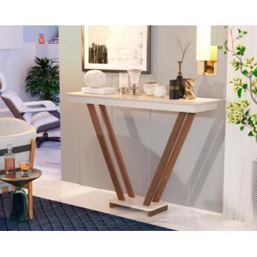 Imagem de Aparador Imperial Invertido Pés de Eucalipto Maciço Off White - Mobili