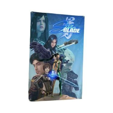 Imagem de Jogo De Ficção Científica Stellar Blade Bandeira De Desenho Animado Ar