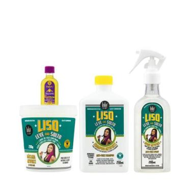 Imagem de Kit Lola Liso Leve e Solto Sh 250ml + Masc 230ml + Spray 200ml + Pinga