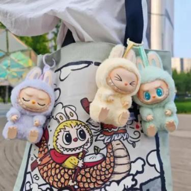 Imagem de Labubu Lafufu Pop Mart Have a Seat Chaveiro de Pelúcia Boneco Surpresa