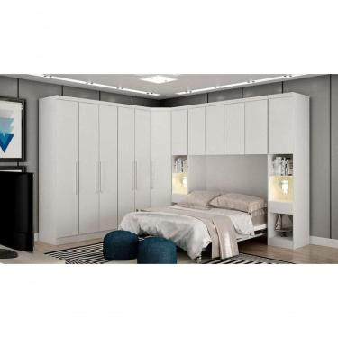 Imagem de Modulado Casal Completo 6 Portas 8 Gavetas - Rizon-branco - Móveis Horizonte