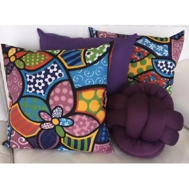 Imagem de Kit 3 Capas de Almofadas Decorativas + Almofada Nozinho(5)