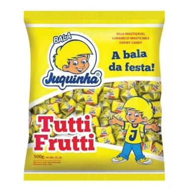 Imagem de Bala Mastigável Juquinha Pacote 500g - Tutti Frutti
