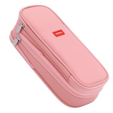 Imagem de Estojo Box Escolar com Divisória Organizador (ROSA)