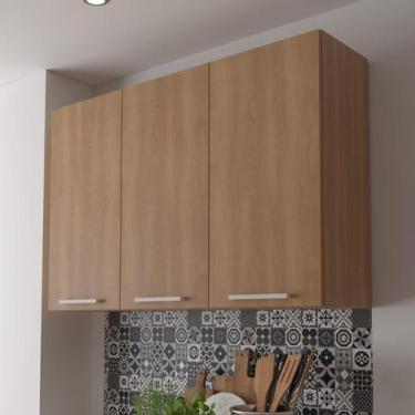 Imagem de Armário Aéreo de Cozinha 120cm 3 Portas Copacabana Móvel na Caixa, Fre