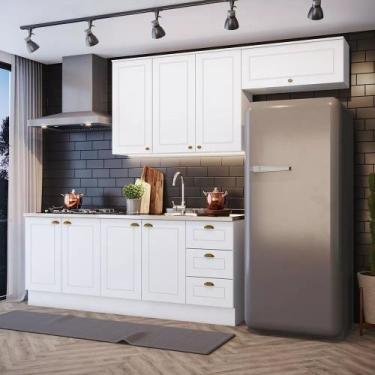 Imagem de Cozinha Compacta Modulada 280cm Americana 8 Portas 3 Gavetas Henn - Br