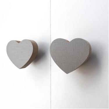 Imagem de 6 Puxadores Coração Infantil Gaveta Armário Móveis Quarto - Souvenir D