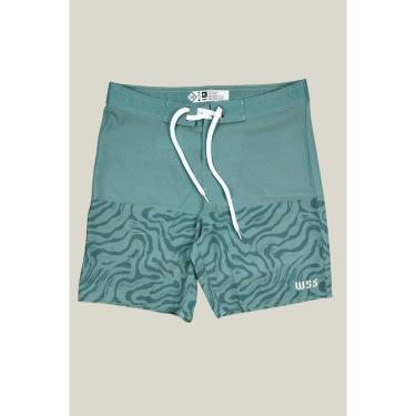 Imagem de Boardshort Bermuda Surf Elastano Tactel WSS Green Wave-Masculino