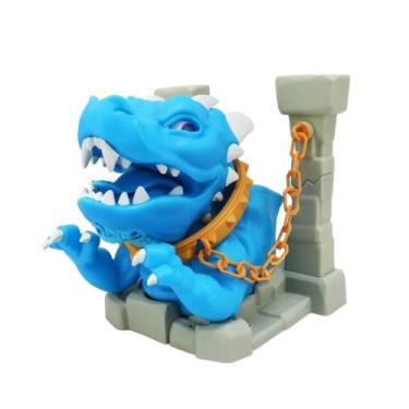 Imagem de Brinquedo Fantoche de Plástico Dragão Shard com Som e Animação Azul Mu