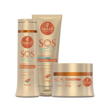 Imagem de Kit Haskell S.O.S Verão Shampoo, Máscara e Creme Pós Sol 300ml/240g