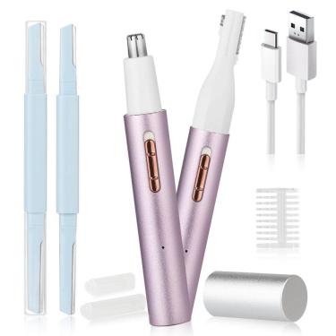 Imagem de Aparador de pelos faciais Yunmiss 2025 Recarregável Roxo