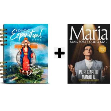 Imagem de Kit Livros físico,Diário Espiritual 2026 Capa Terra Prometida + Maria 