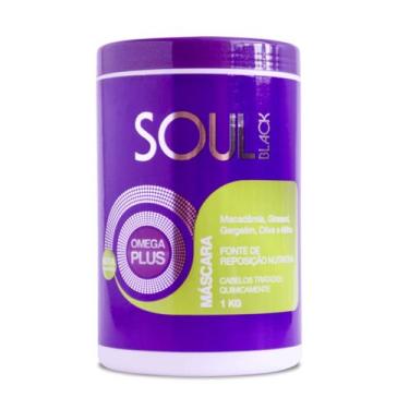 Imagem de Máscara Ômega Plus 1Kg Soul Black Revitalizadora Pós Química - Evoluxe