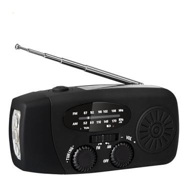 Imagem de Rádio De Emergência Manivela Solar 1200mah Com Lanterna