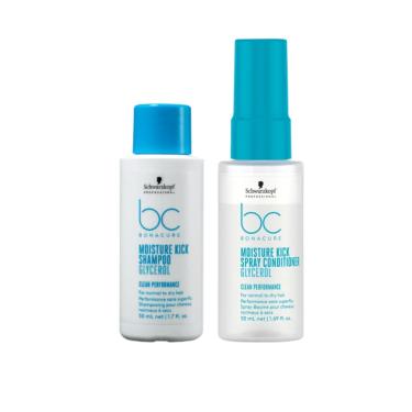 Imagem de Kit Schwarzkopf Bc Moisture Kick + Shampoo E Cond. - 50ml