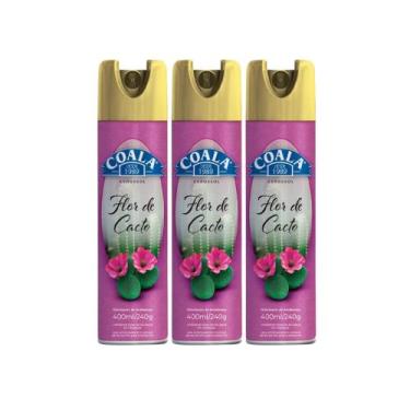 Imagem de Kit 3x Odorizante de Ambiente Aerosol Coala 400ml Flor de Cacto