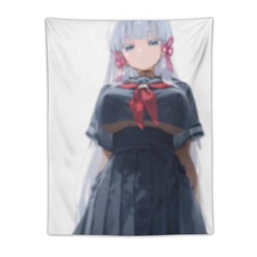 Imagem de LIEGBMEU Tapeçaria sexy sexy de anime menina 76.2 cm x 101.6 cm interior exterior parede colcha arte decoração de tapeçaria peculiar, AE14
