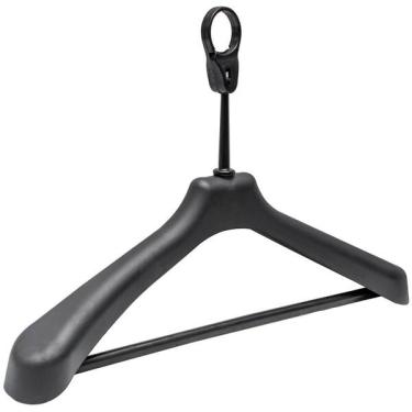 Imagem de Kit 24 Cabides De Roupa Antifurto Para Hotel Adulto Reforçado