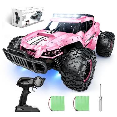 Imagem de Carro de controle remoto Tecnock Pink 1/16 Scale 20 Km/h para crianças