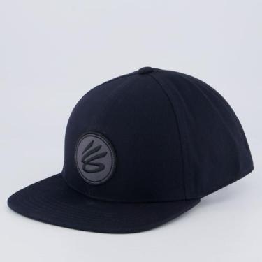 Imagem de Boné Under Armour Curry Flatbrim Preto, Único