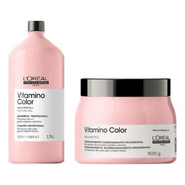 Imagem de Kit Vitamino Color Shampoo 1.5L + Máscara 500g - L'ORÉAL