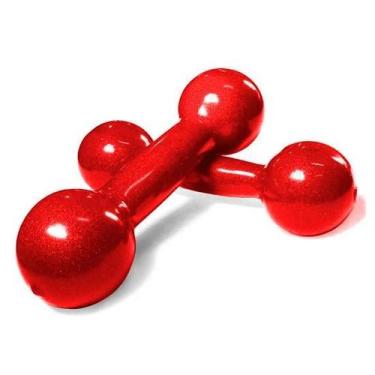 Imagem de Par de Halteres 02 Kg Emborrachado - Fundminas, Vermelho, ST